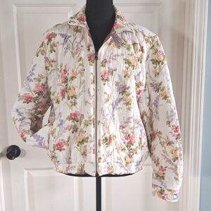 Polo Rare Find Tricot Ralph Lauren Voile Reversible Cotton Quilted Bomber Jacket